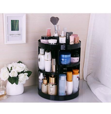Органайзер для косметики вращающийся (черный)