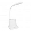 Підставка для канцелярії з вбудованою Led лампою (біла)