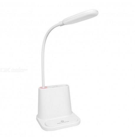 Підставка для канцелярії з вбудованою Led лампою (біла)