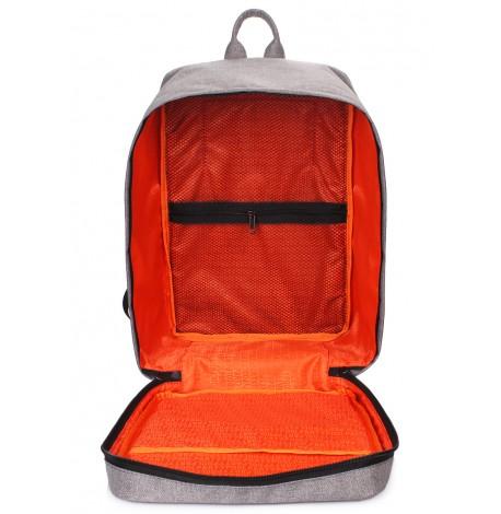 Рюкзак для ручної поклажі PoolParty HUB (сірий) - Ryanair / Wizz Air / МАУ