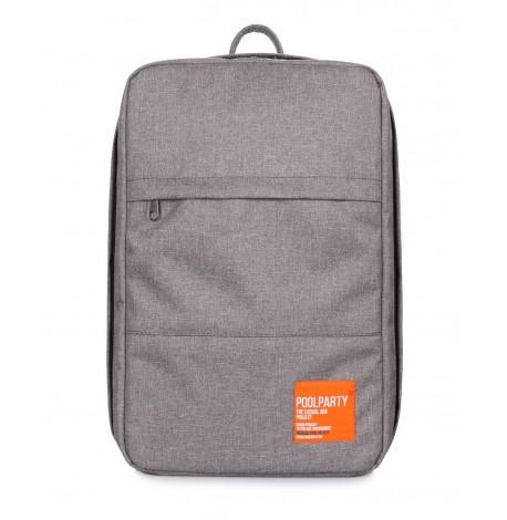 Рюкзак для ручної поклажі PoolParty HUB (сірий) - Ryanair / Wizz Air / МАУ
