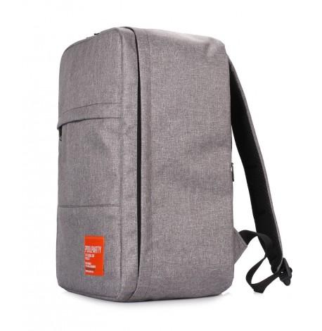 Рюкзак для ручної поклажі PoolParty HUB (сірий) - Ryanair / Wizz Air / МАУ