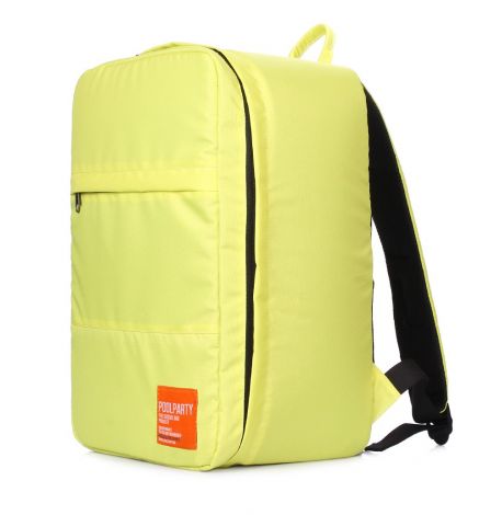 Рюкзак для ручної поклажі PoolParty HUB (жовтий) - Ryanair / Wizz Air / МАУ