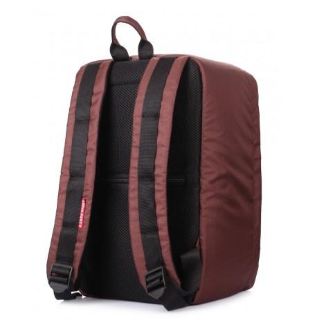 Рюкзак для ручної поклажі PoolParty HUB (коричневий) - Ryanair / Wizz Air / МАУ