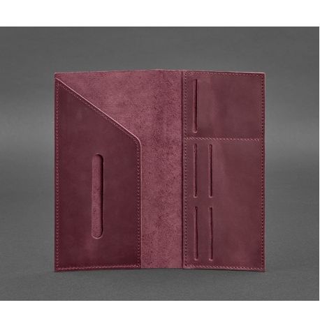 Шкіряний тревел-кейс 3.1 (бордовий) шкіра Crazy Horse