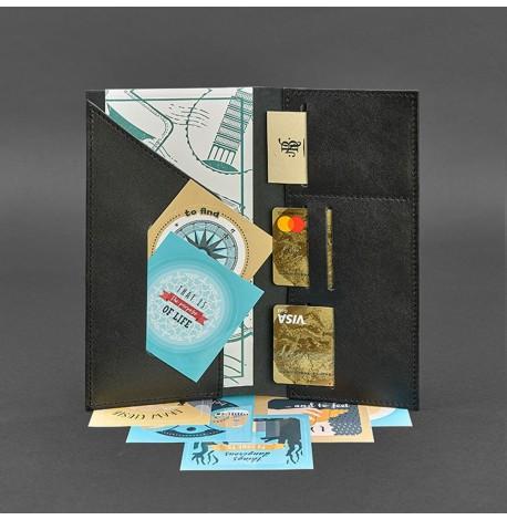 Шкіряний тревел-кейс 3.1 (чорний) шкіра Krast