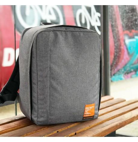 Рюкзак для ручної поклажі PoolParty Airport (сірий) - WizzAir / Ryanair