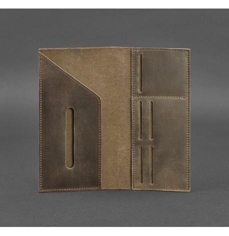 Кожаный тревел-кейс 3.1 (темно-коричневый) кожа Crazy Horse