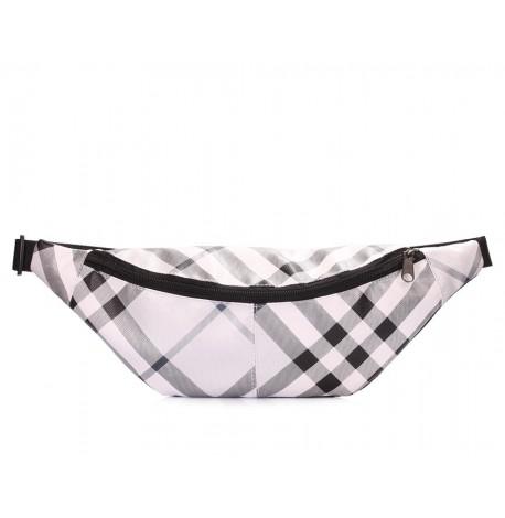 Поясная сумка-бананка Poolparty в клетку