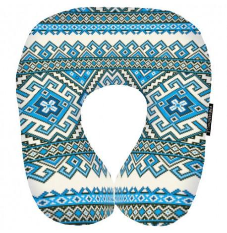 Подушка для путешествий "Голубой орнамент"