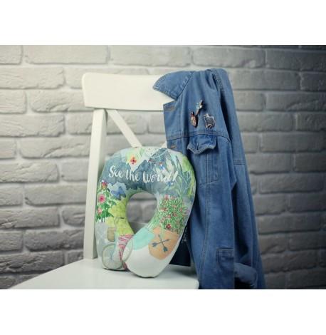 Подушка для подорожей See the world