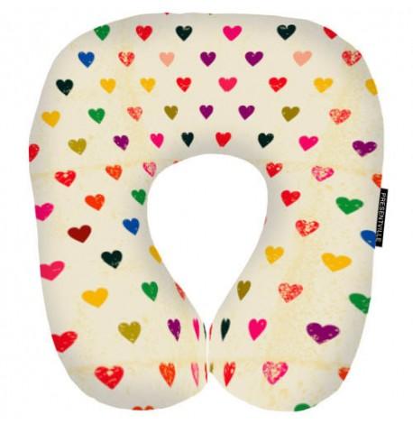 Подушка для путешествий "Сердечки"