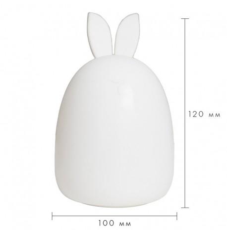 Детский силиконовый ночник "Ушастый заяц"