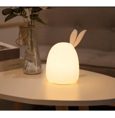 Детский силиконовый ночник "Ушастый заяц"
