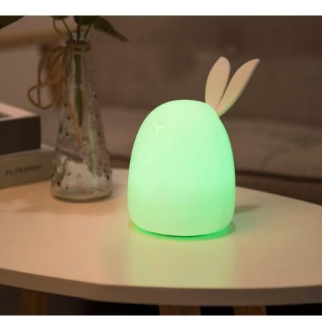Детский силиконовый ночник "Ушастый заяц"
