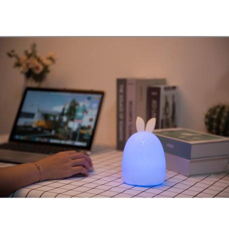 Детский силиконовый ночник "Ушастый заяц"