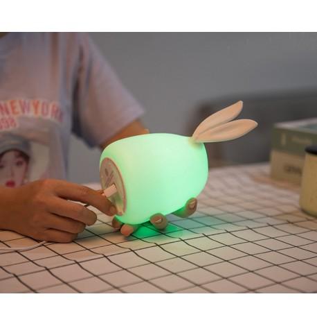 Детский силиконовый ночник "Ушастый заяц"