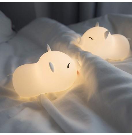 Детский силиконовый ночник "Свинка"