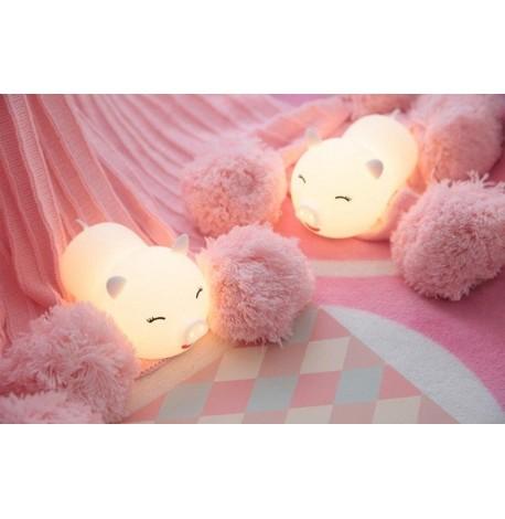 Детский силиконовый ночник "Свинка"