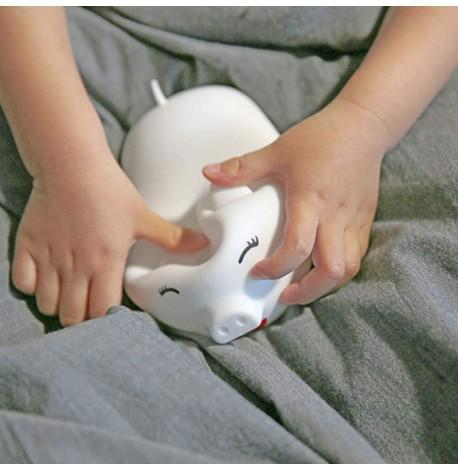 Детский силиконовый ночник "Свинка"