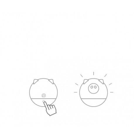 Детский силиконовый ночник "Круглая свинка"