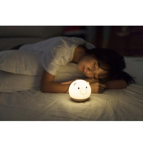 Детский силиконовый ночник "Круглая свинка"