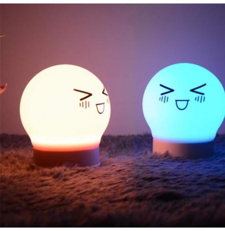 Детский силиконовый ночник "Смайл" (белый)