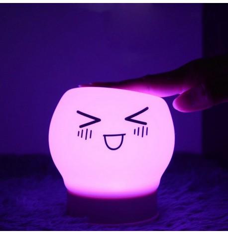 Детский силиконовый ночник "Смайл" (желтый)