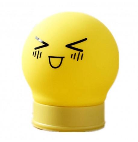 Детский силиконовый ночник "Смайл" (желтый)