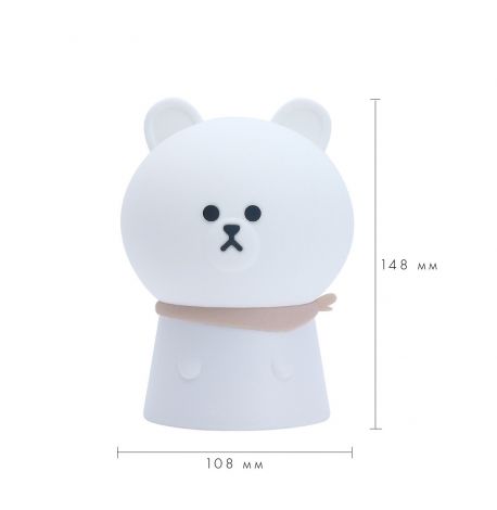 Детский силиконовый ночник "Медведь"