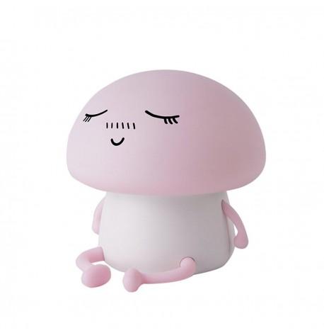 Детский силиконовый ночник "Гриб" (розовый)