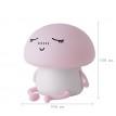 Детский силиконовый ночник "Гриб" (розовый)