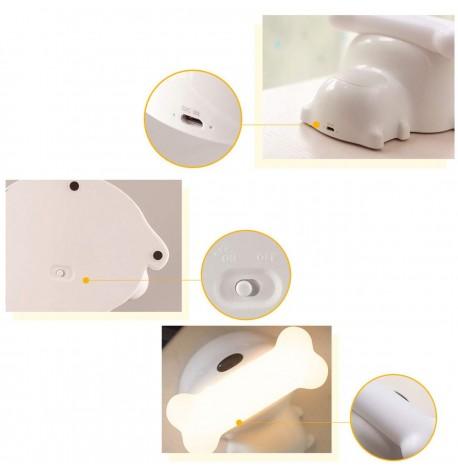 Дитячий нічник "Щеня з кісточкою"