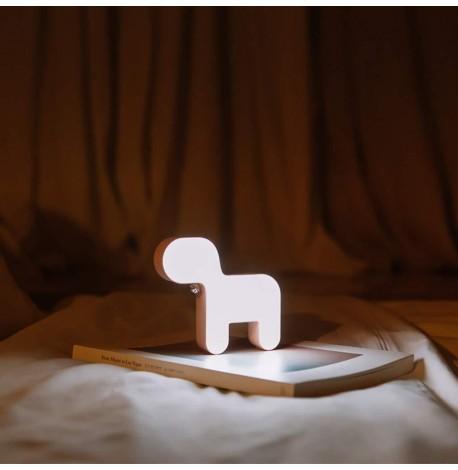 Дитячий нічник "Собака" (рожевий)