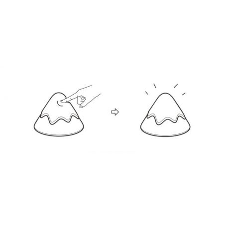 Детский силиконовый ночник "Снежная гора"