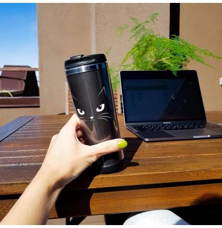 Термокружка "Кошачья" (380 мл)