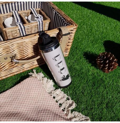 Термокружка "Котик в чашке" (380 мл)