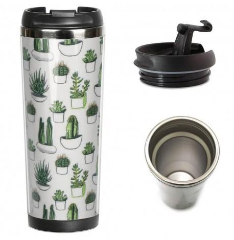 Термокружка "Кактусы" (380 мл)