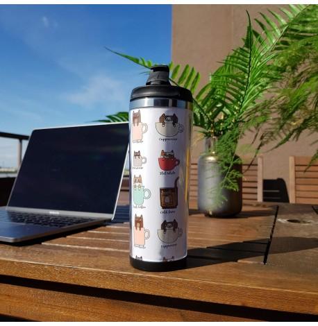 Термокружка "Кошачий кофе" (380 мл)