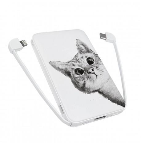 Повербанк (powerbank) Ziz "Эй, кот" 5000 mAh