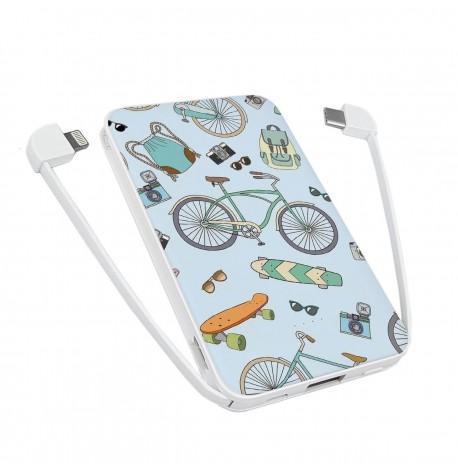 Повербанк (powerbank) Ziz "Летний паттерн" 5000 mAh