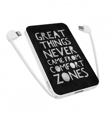 Повербанк (powerbank) Ziz "Покинуть зону комфорта" 5000 mAh