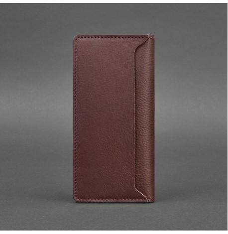 Кожаное женское портмоне 11.0 (бордовое)