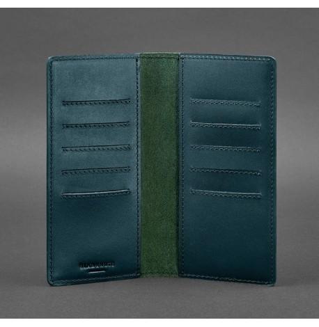 Кожаное женское портмоне 11.0 (малахит)