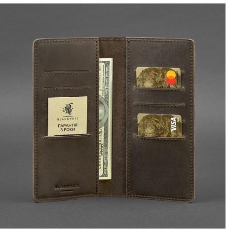 Кожаное портмоне 11.0 (темно-коричневое)