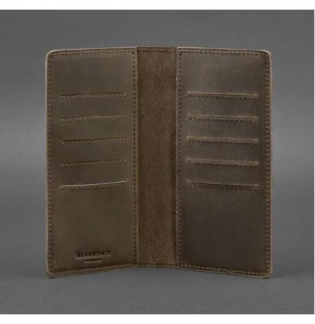 Кожаное портмоне 11.0 (темно-коричневое)