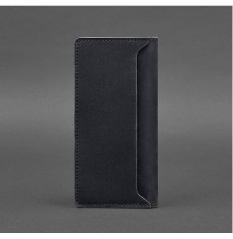 Шкіряне портмоне 11.0 (темно-синє) шкіра Crazy Horse