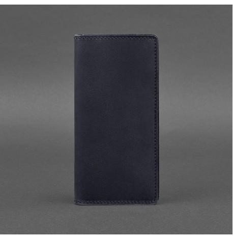 Шкіряне портмоне 11.0 (темно-синє) шкіра Crazy Horse