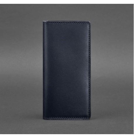 Шкіряне портмоне 11.0 (темно-синє) шкіра Krast