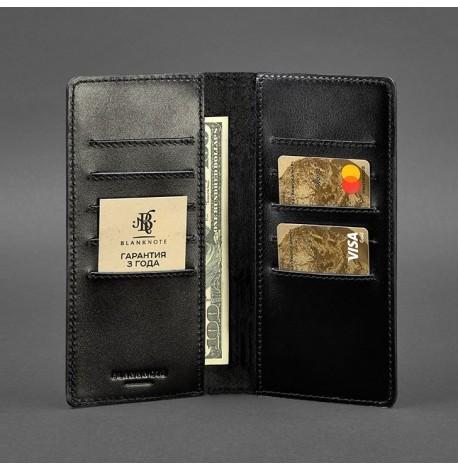 Шкіряне портмоне 11.0 (чорне) шкіра Krast